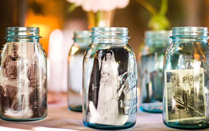 DIY: Photo Centerpieces