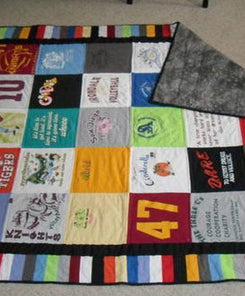 DIY T-Shirt Quilt ( No Sewing! )