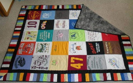 DIY T-Shirt Quilt ( No Sewing! )